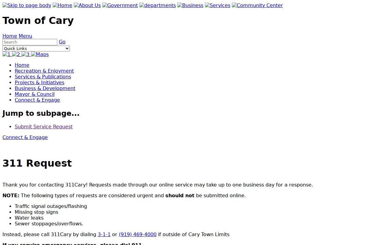 Cary court docket boundary between the Cary service interface and Wake County court case search